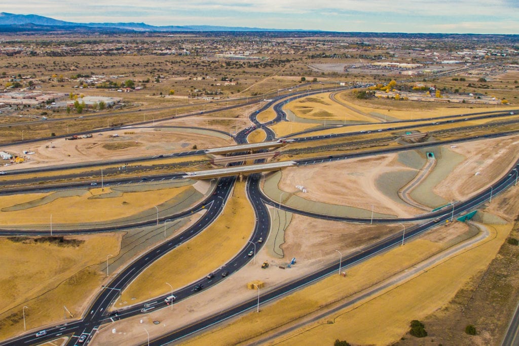 Construction Completed on Diverging Diamond Interchange, Wins New Mexico ACEC Engineering Excellence Award